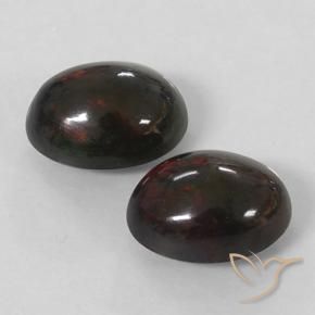 Gemas de Ópalo negro Multicolor natural de 2.53 ct, Ovalada, Opaco
