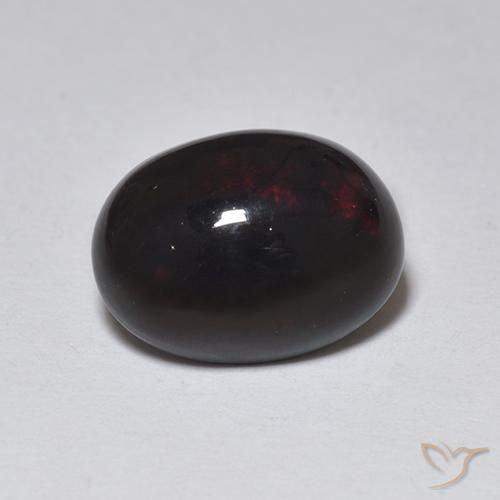 1.01ct Natural Multicolor Ópalo negro, Ovalada, Translúcido