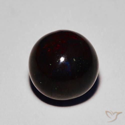 2.08ct Natural Multicolor Ópalo negro, Esfera / Bola, Opaco