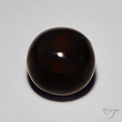Ópalo negro Multicolor natural de 2.08 ct, Esfera / Bola, Opaco