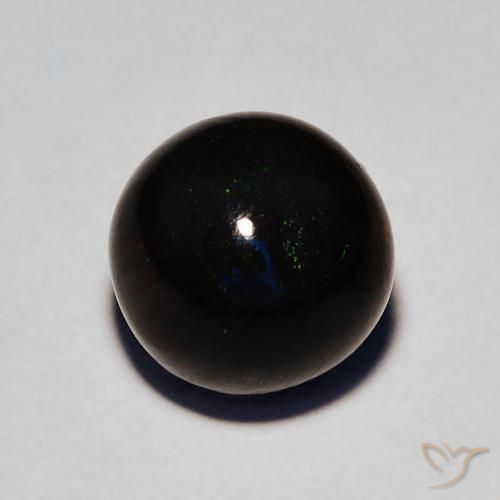 Ópalo negro Multicolor natural de 2.08 ct, Esfera / Bola, Opaco