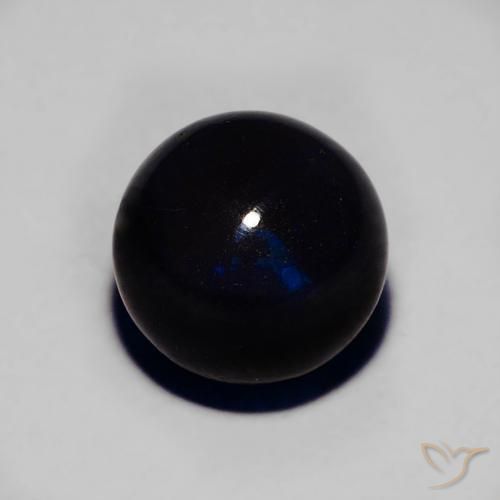 2.16ct Natural Multicolor Ópalo negro, Esfera / Bola, Opaco