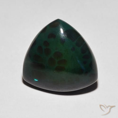 3.74ct Natural Multicolor Ópalo negro, Trillón, Opaco