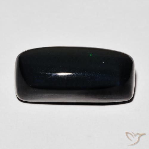 4.00ct Natural Multicolor Ópalo negro, Forma Cojín, Opaco
