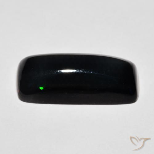 Ópalo negro Multicolor natural de 4.00 ct, Forma Cojín, Opaco