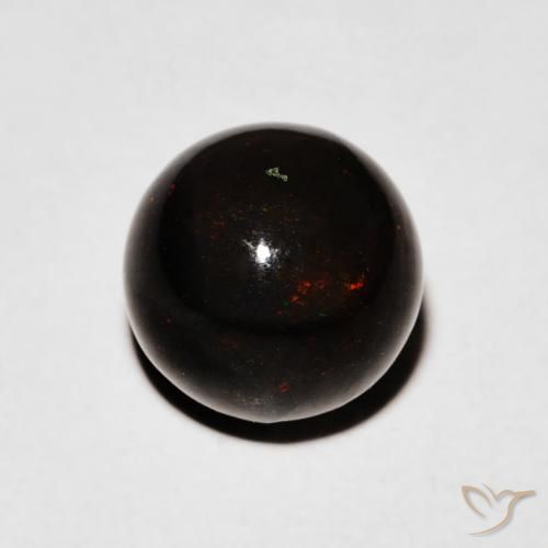 1.47ct Natural Multicolor Ópalo negro, Esfera / Bola, Opaco