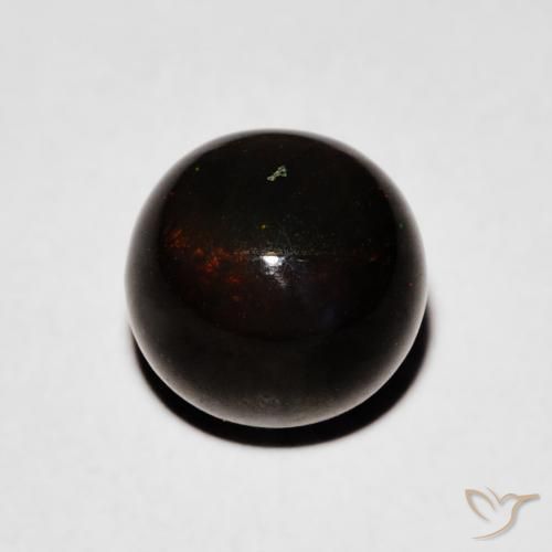 Ópalo negro Multicolor natural de 1.47 ct, Esfera / Bola, Opaco