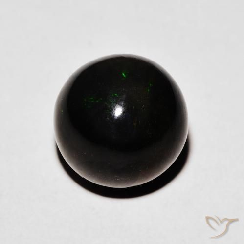 Ópalo negro Multicolor natural de 5.66 ct, Esfera / Bola, Opaco