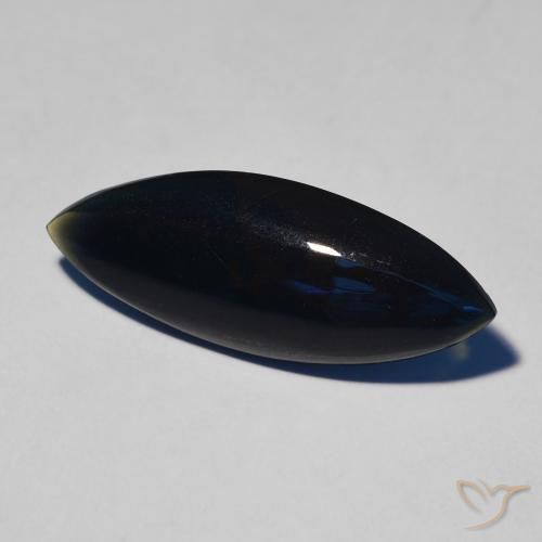 Ópalo negro Multicolor natural de 3.73 ct, Marquesa, Opaco