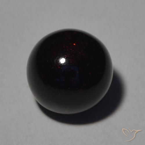 Ópalo negro Multicolor natural de 2.50 ct, Esfera / Bola, Opaco