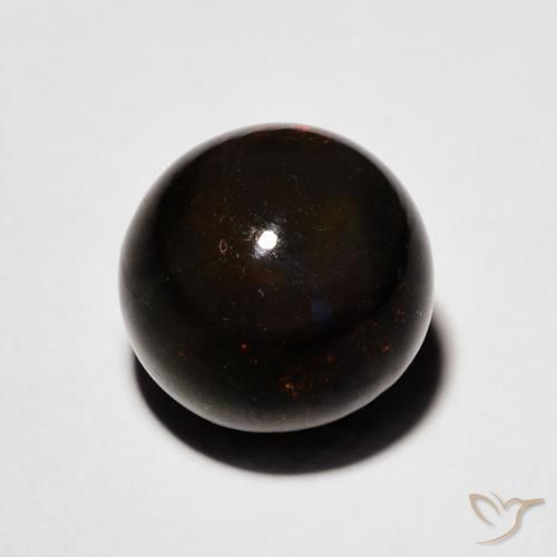 Ópalo negro Multicolor natural de 2.00 ct, Esfera / Bola, Opaco