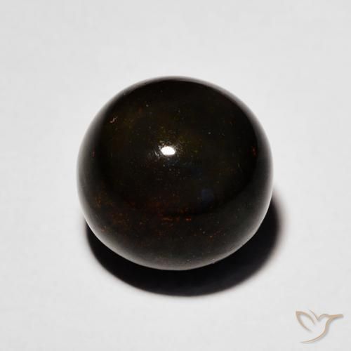 Ópalo negro Multicolor natural de 2.00 ct, Esfera / Bola, Opaco
