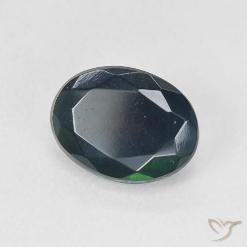 Ópalo negro Multicolor natural de 1.68 ct, Ovalada, Translúcido