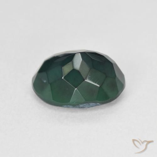 Ópalo negro Multicolor natural de 1.79 ct, Ovalada, Translúcido