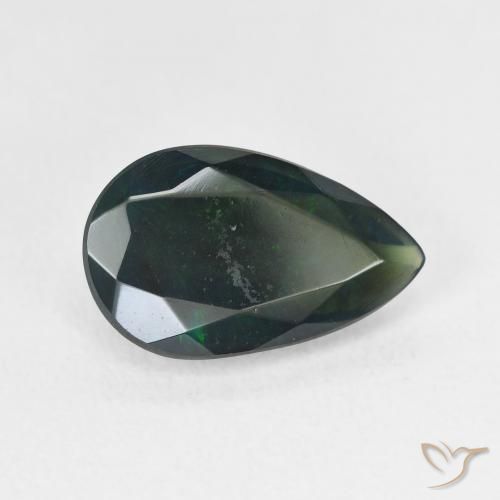 Ópalo negro Multicolor natural de 2.17 ct, En forma de pera, Translúcido