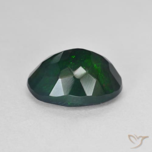 Ópalo negro Multicolor natural de 2.67 ct, Ovalada, Translúcido