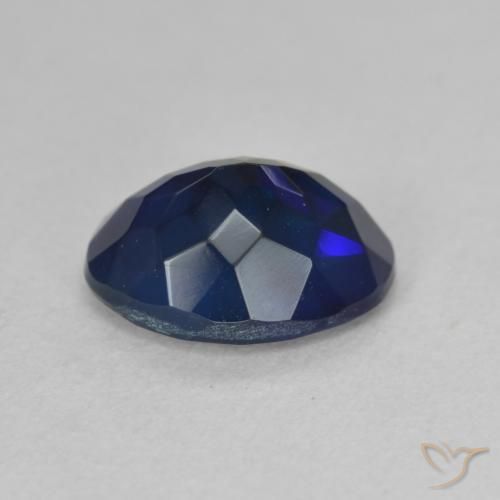 Ópalo negro Multicolor natural de 1.40 ct, Ovalada, Opaco