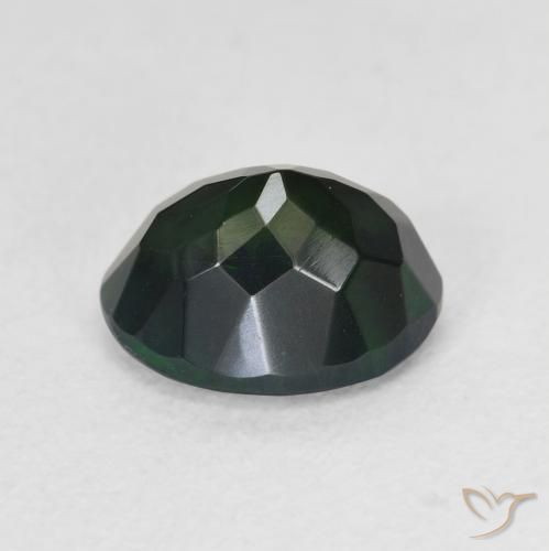 Ópalo negro Multicolor natural de 1.12 ct, Ovalada, Translúcido