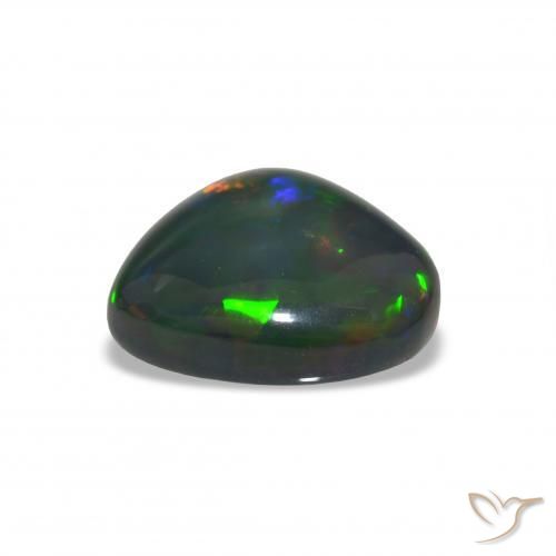 Ópalo negro Multicolor natural de 7.00 ct, Elegante, Opaco
