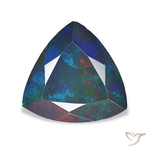 1.16ct Multicolor Ópalo negro, Trillón, Opaco