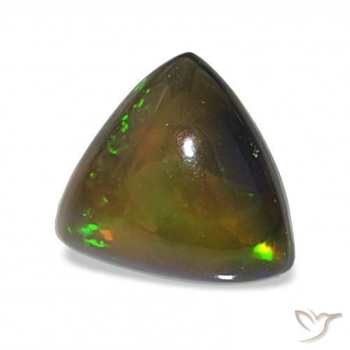Ópalo negro Multicolor natural de 3.00 ct, Trillón, Transparente