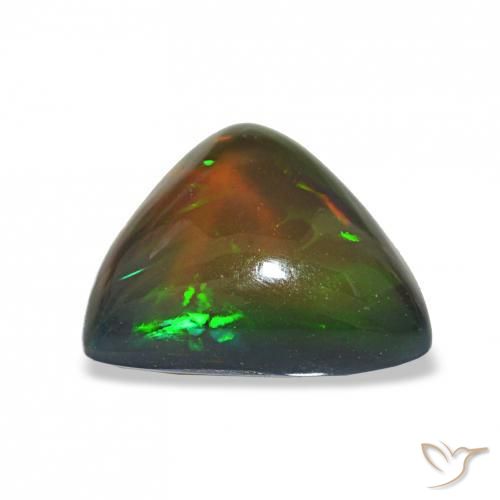 Ópalo negro Multicolor natural de 3.00 ct, Trillón, Transparente