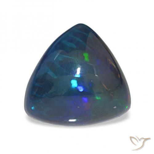 4.01ct Multicolor Ópalo negro, Trillón, Opaco