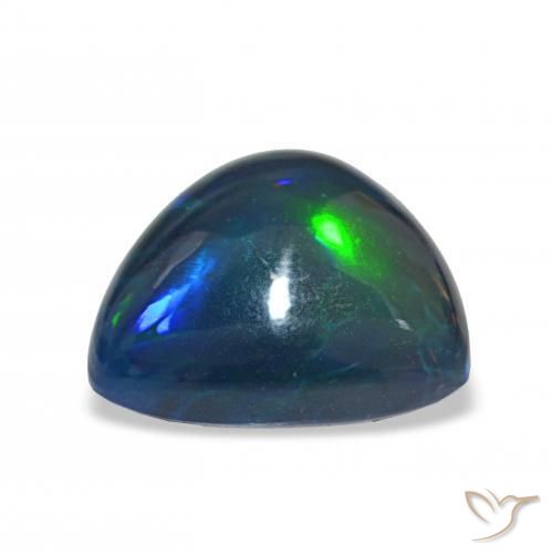 Ópalo negro Multicolor natural de 4.01 ct, Trillón, Opaco