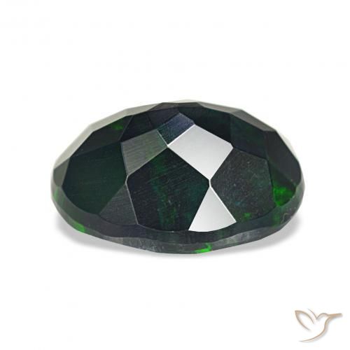Ópalo negro Multicolor natural de 1.36 ct, Ovalada, Opaco