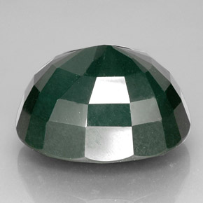 Heliotropo verde natural de 102,65 ct, corte óvalo, opaco