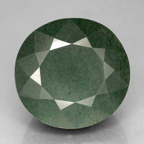 Sanguinaria Verde natural de 105.95 ct, Corte Redondo, Opaco
