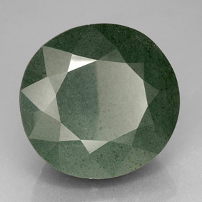 Sanguinaria Verde natural de 105.95 ct, Corte Redondo, Opaco