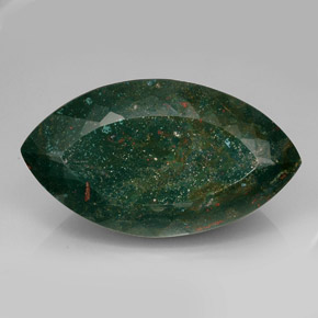 Heliotropo verde natural de 469,00 ct, marquesa, opaco