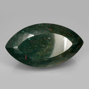 Heliotropo verde natural de 469,00 ct, marquesa, opaco