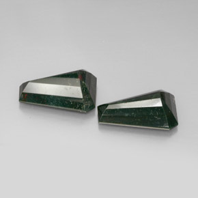 Gemas de heliotropo verde natural de  ct, forma elegante, opaco