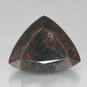 Sanguinaria Verde moteado natural de 31.69 ct, Trillón, Opaco