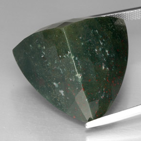 Heliotropo verde natural de 62,13 ct, trillón, opaco