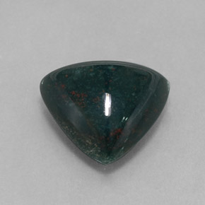 Heliotropo verde natural de 3,97 ct, trillón, opaco