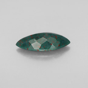 Heliotropo verde natural de 2,13 ct, marquesa, opaco