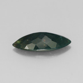 Heliotropo verde natural de 2,09 ct, marquesa, opaco