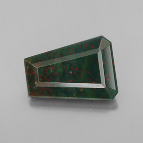 Heliotropo verde natural de 3,76 ct, forma elegante, opaco