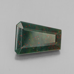 Heliotropo verde natural de 3,76 ct, forma elegante, opaco