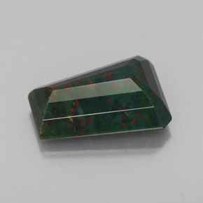 Heliotropo verde natural de 3,76 ct, forma elegante, opaco