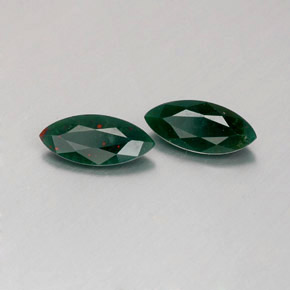 Gemas de heliotropo verde natural de  ct, marquesa, opaco
