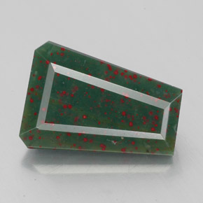 Heliotropo verde natural de 3,02 ct, forma elegante, opaco