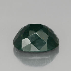 Heliotropo verde natural de 7,77 ct, corte óvalo, opaco