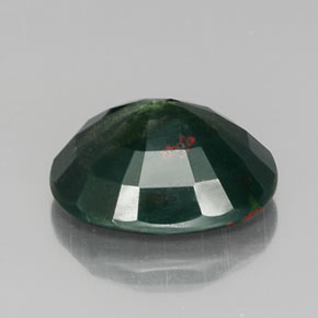 Heliotropo verde natural de 9,13 ct, corte óvalo, opaco