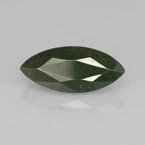 Sanguinaria Verde moteado natural de 2.56 ct, Marquesa, Opaco