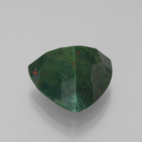 Heliotropo verde natural de 7,92 ct, trillón, opaco