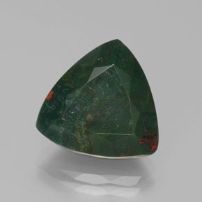 Heliotropo verde natural de 7,45 ct, trillón, opaco